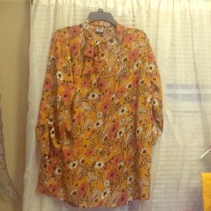 Floral Mustard Shirt